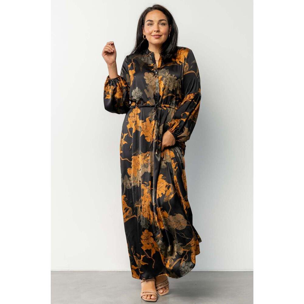 Baltic Born Helen Maxi Dress | Black + Gold Size SS - Picture 2 of 5